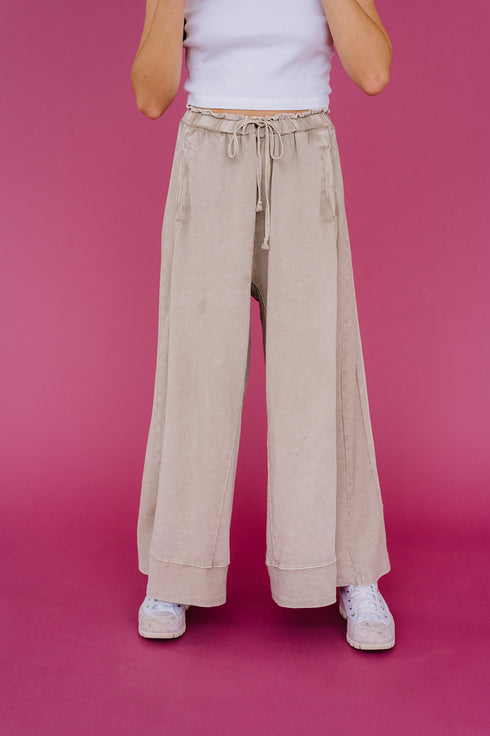 Loving Is Easy Lounge Pant// Stone *RESTOCKED*